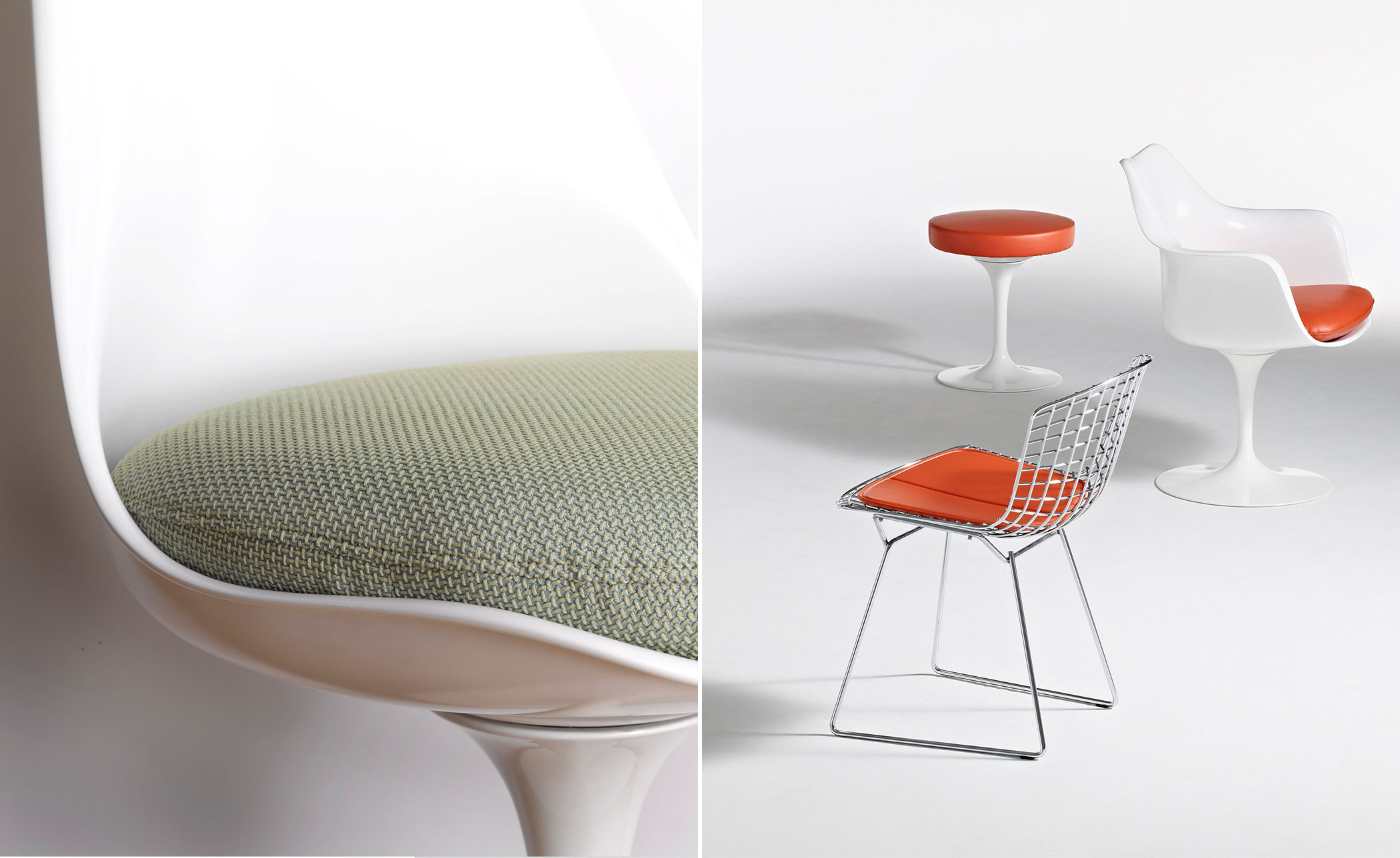 saarinen white tulip side chair