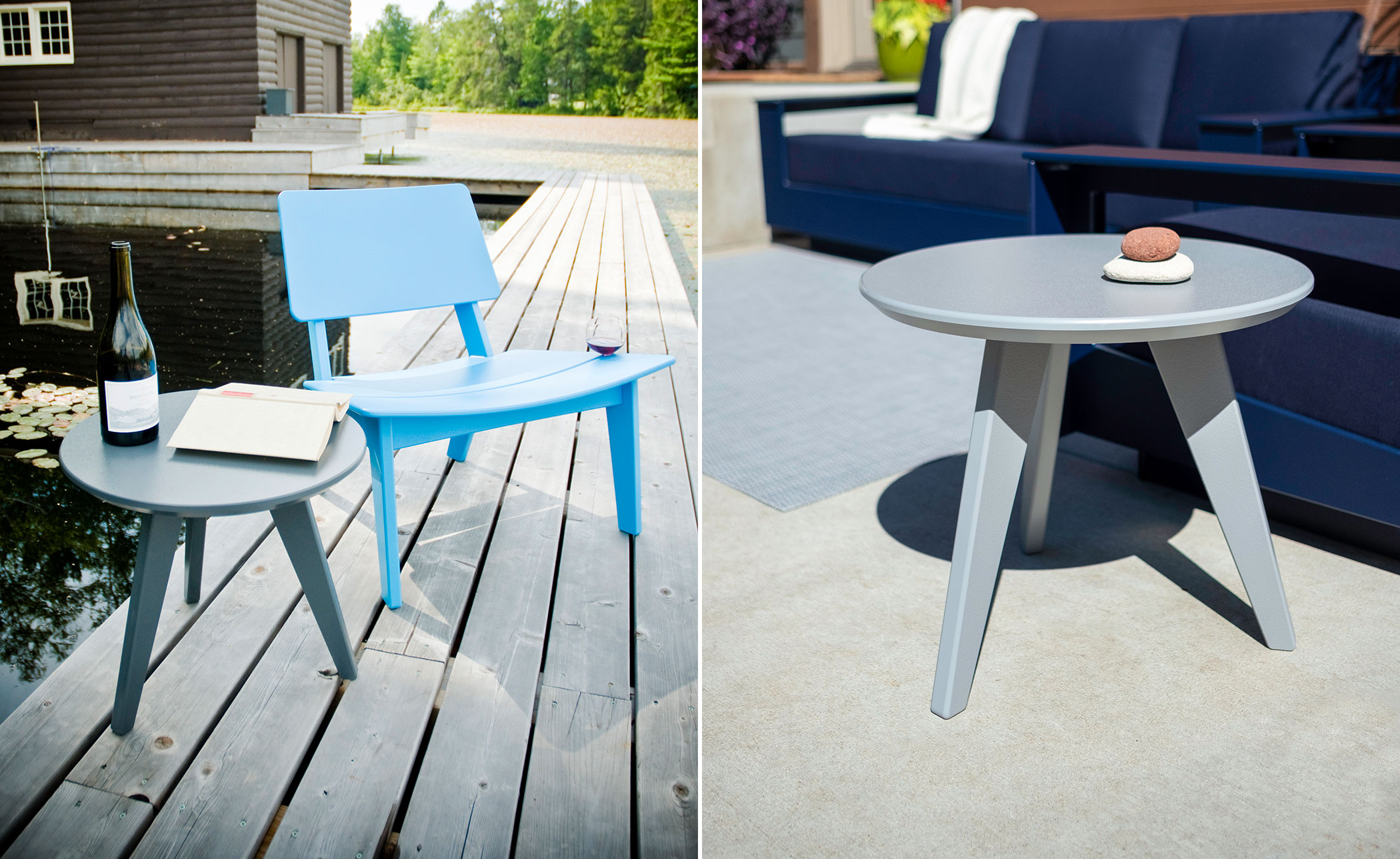 Satellite Round End Table 18 inch