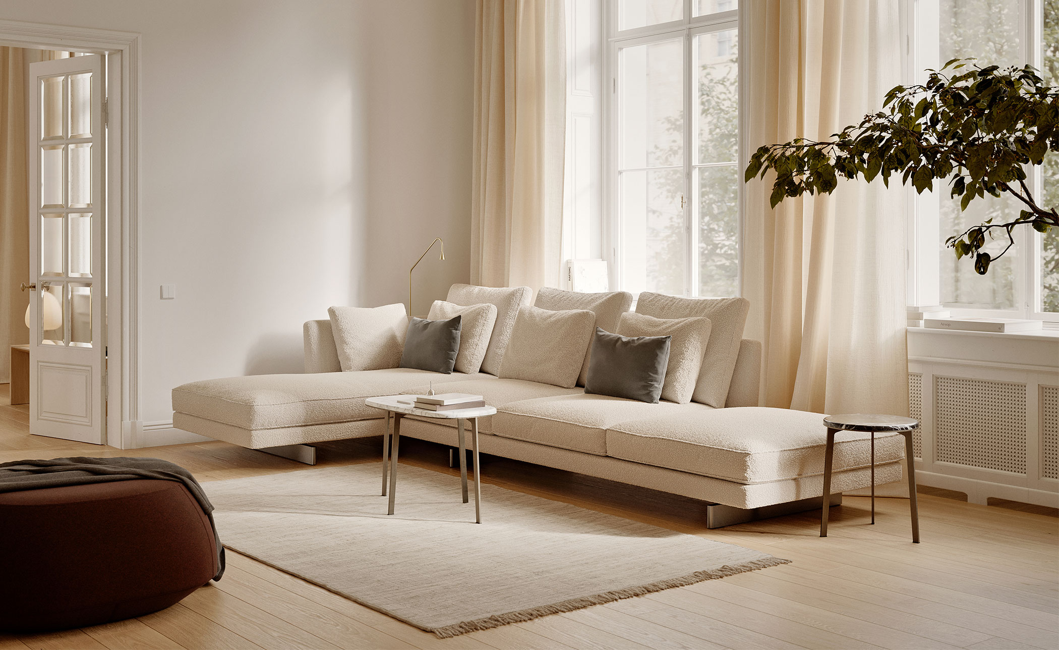 Savoy Open Sofa with Chaise