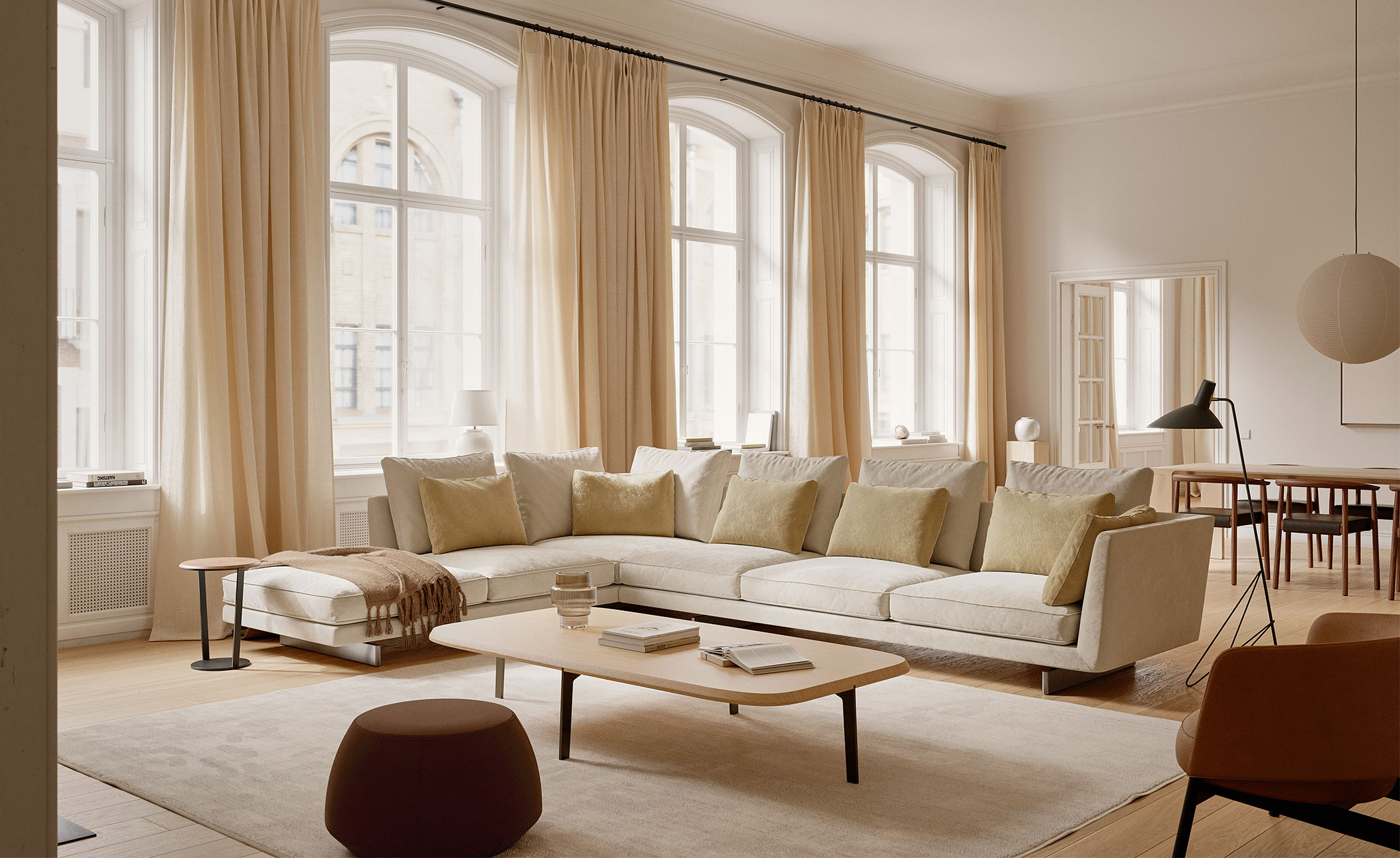 Savoy Open Sofa with Chaise