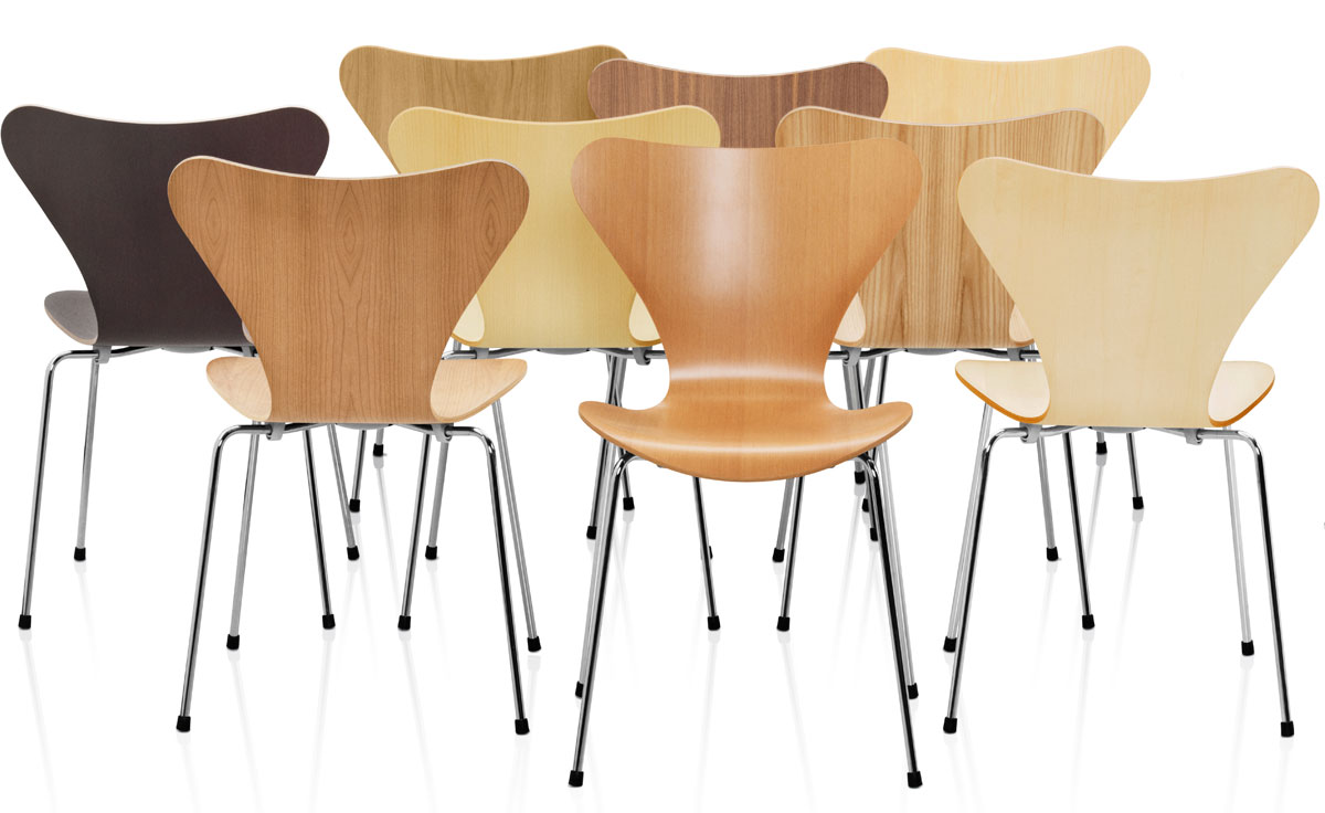 series 7 side chair wood veneer