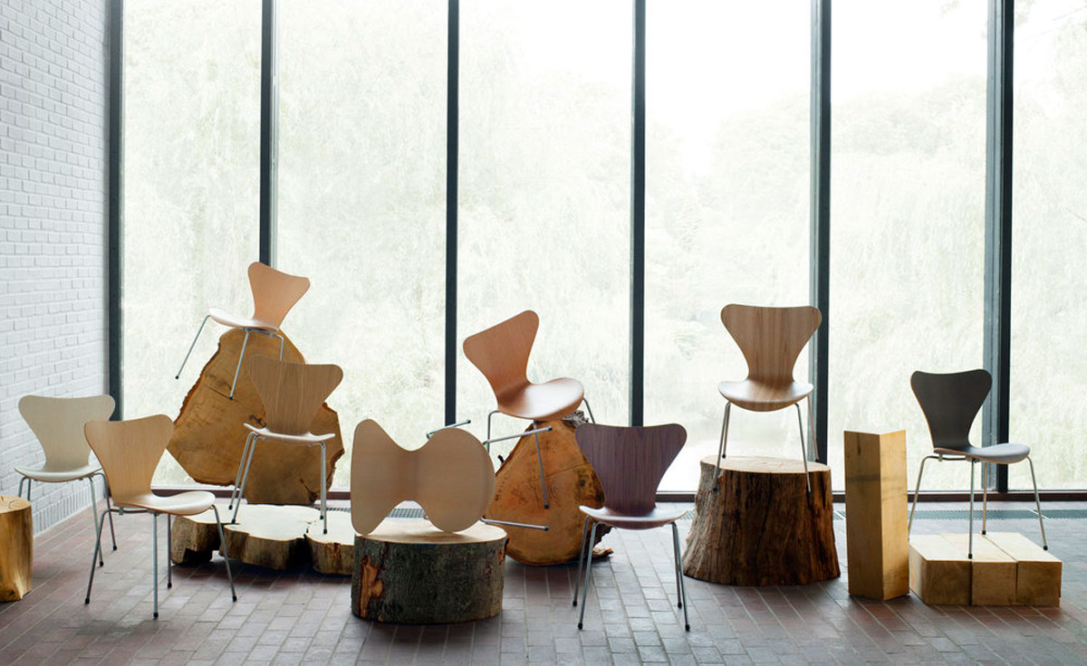 series 7 side chair wood veneer