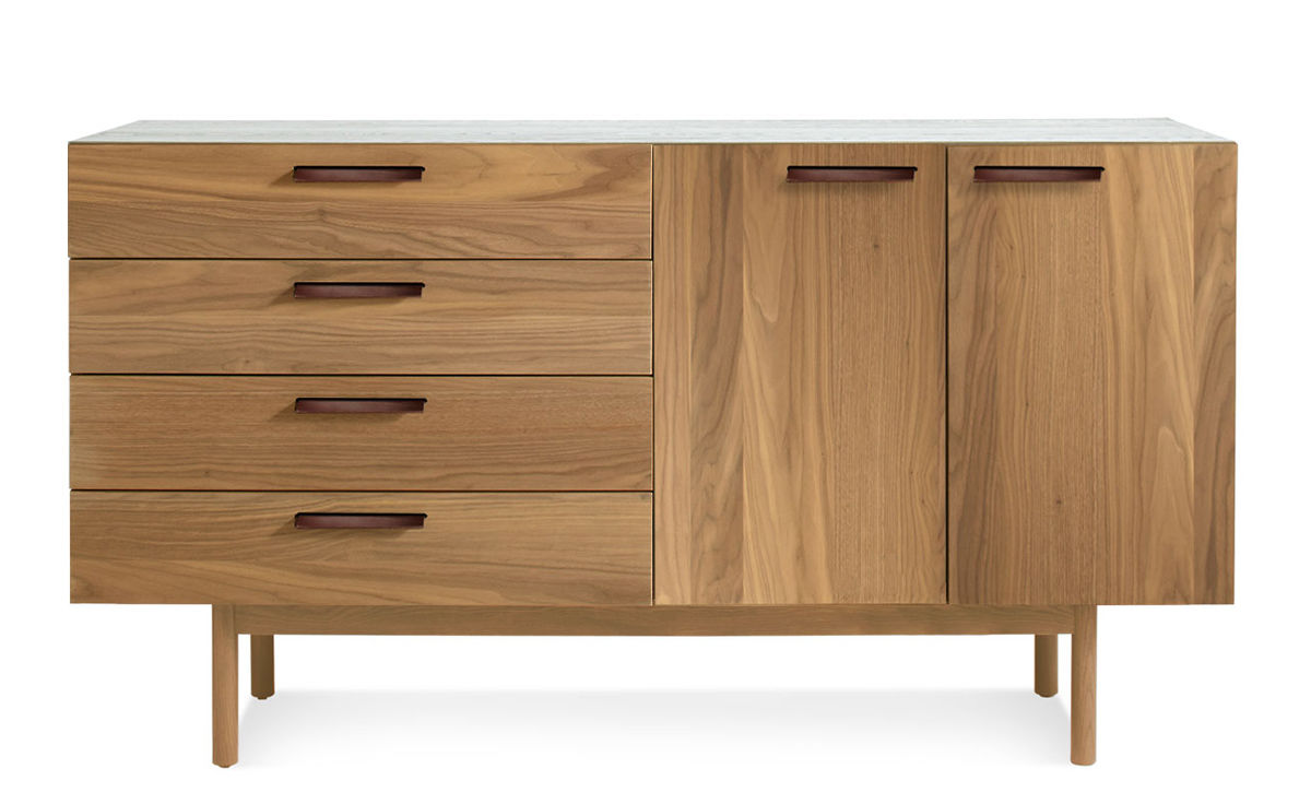 shale 4 drawer / 2 door credenza