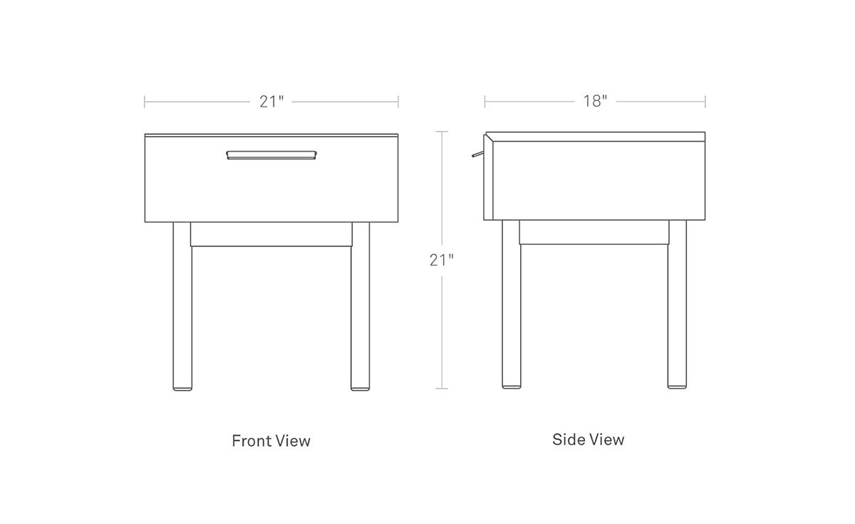 shale nightstand
