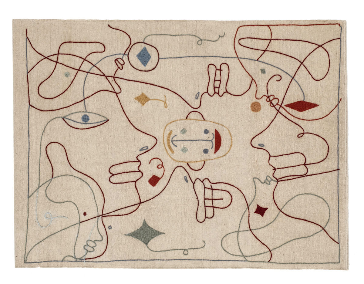 silhouette indoor rug