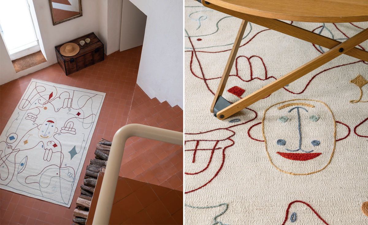 silhouette indoor rug