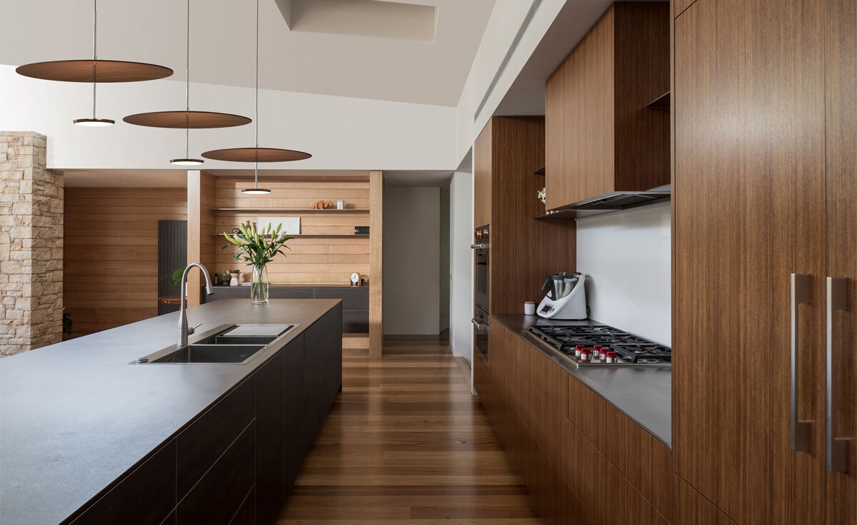 sky dome wood pendant light