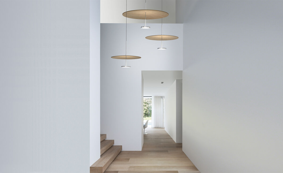 sky dome wood pendant light