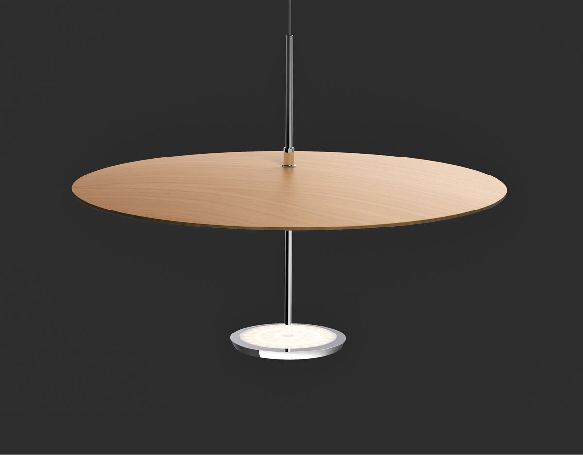 sky dome wood pendant light
