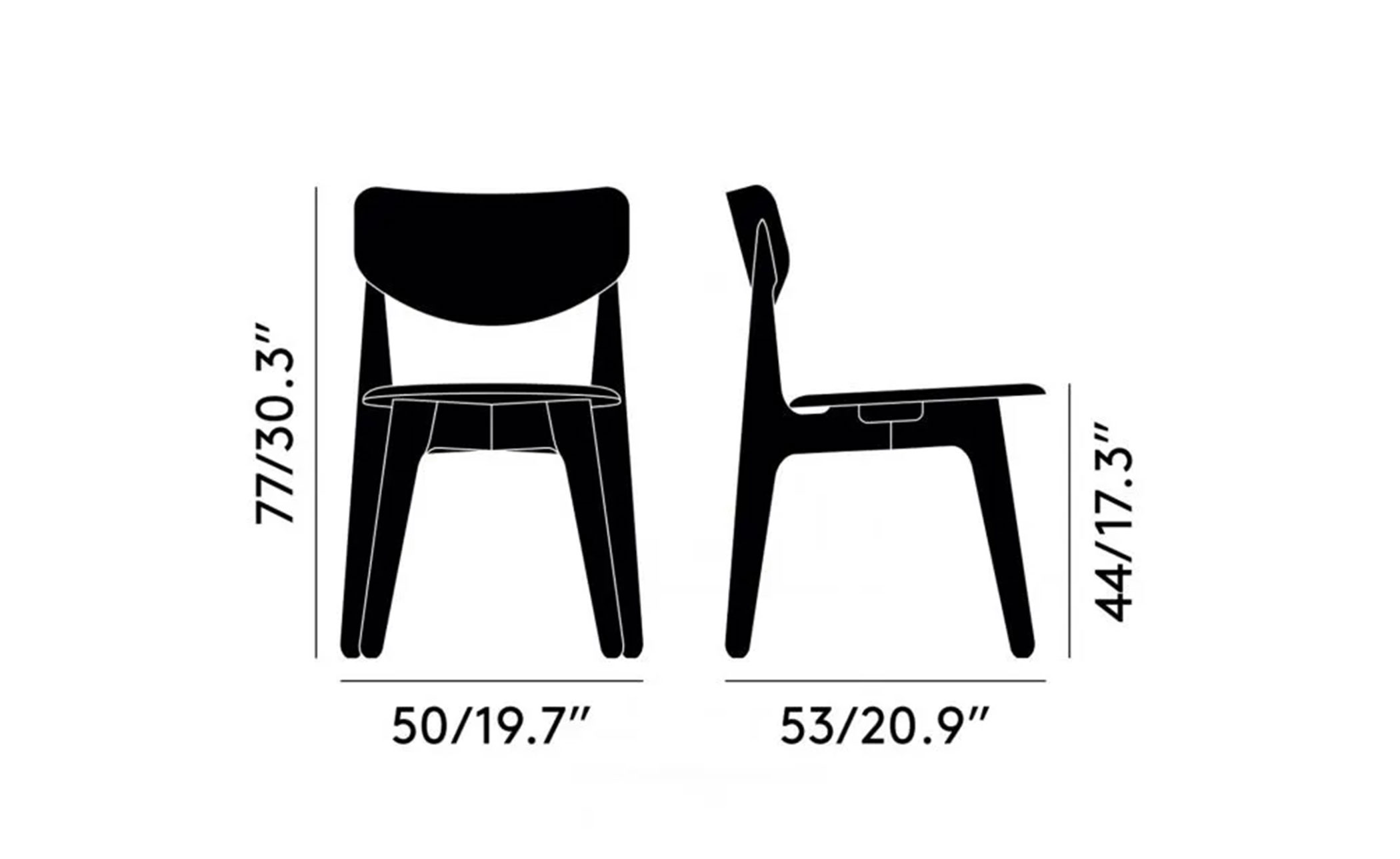 slab side chair