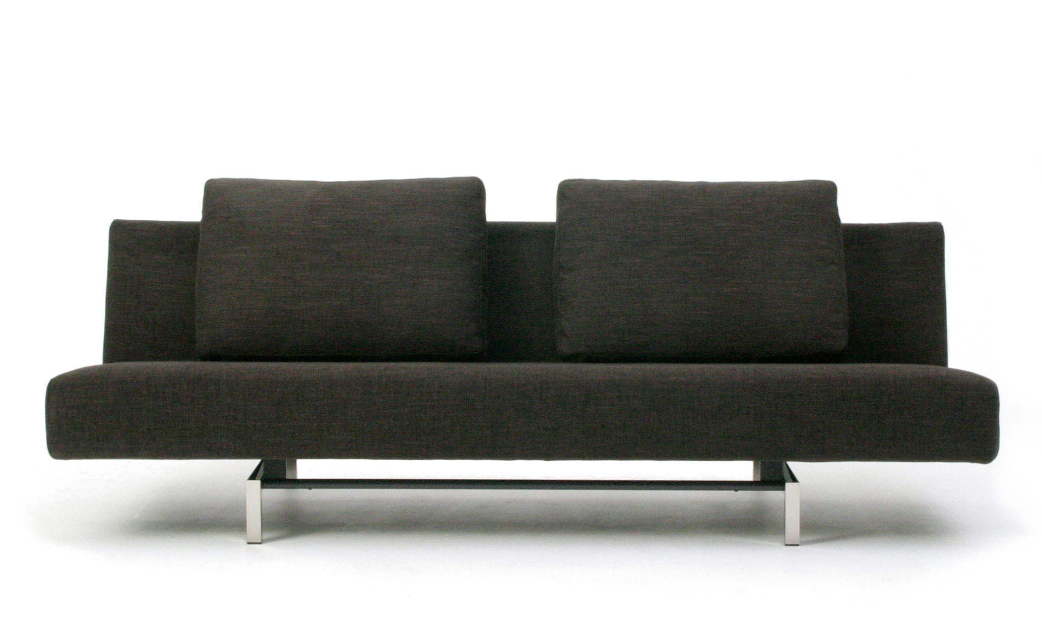 sleeper sofa with 2 cushions