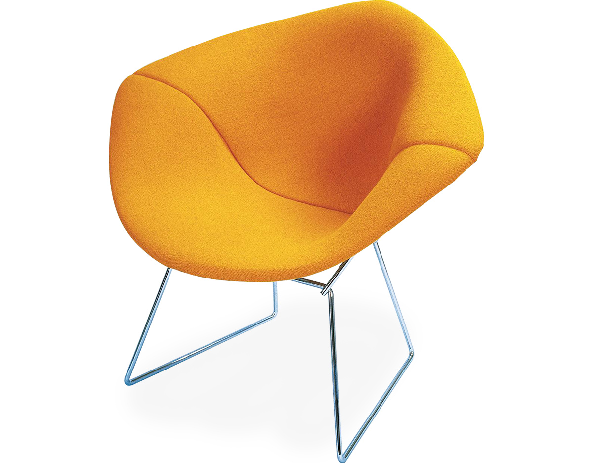 bertoia small diamond chair with full cover