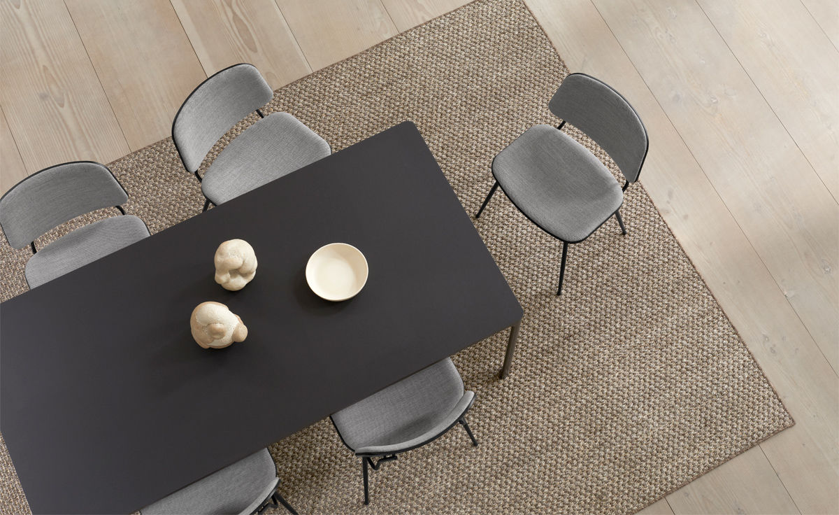 soborg upholstered seat & back chair with metal base