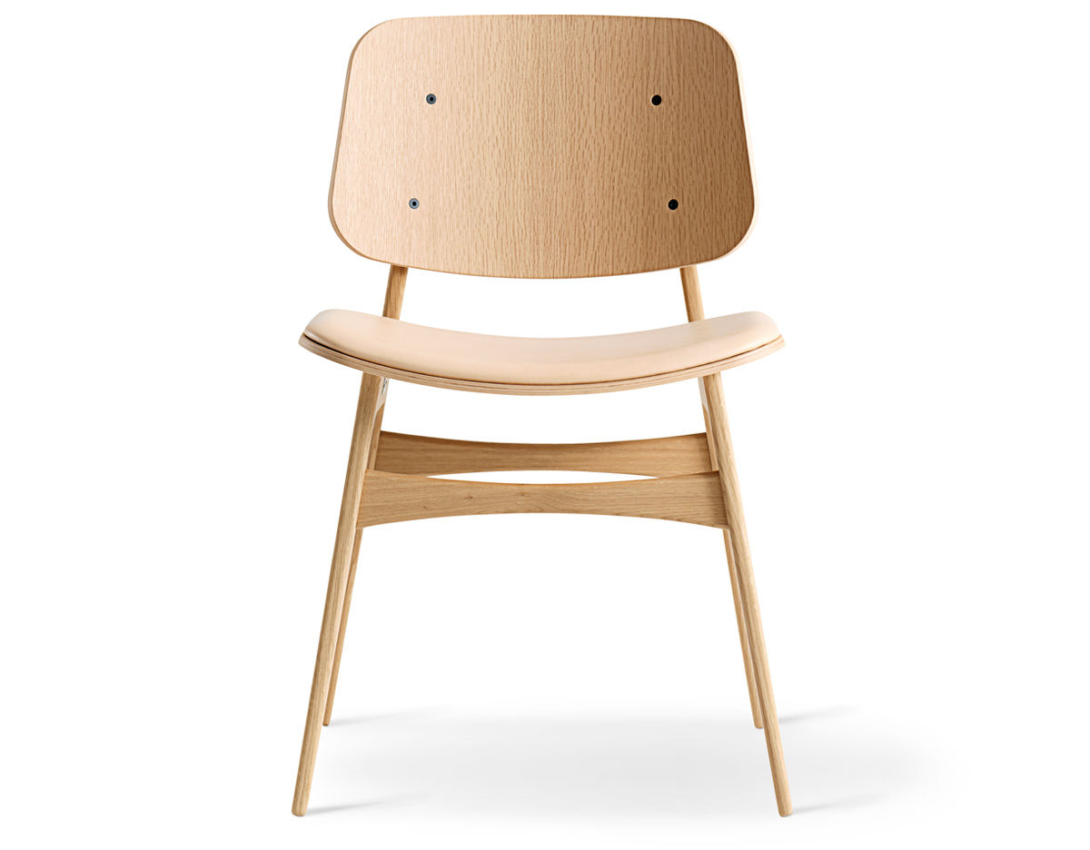 soborg upholstered seat chair with wood base