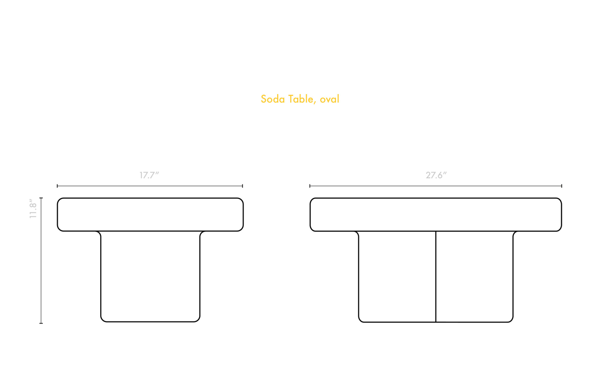 Soda Table Oval