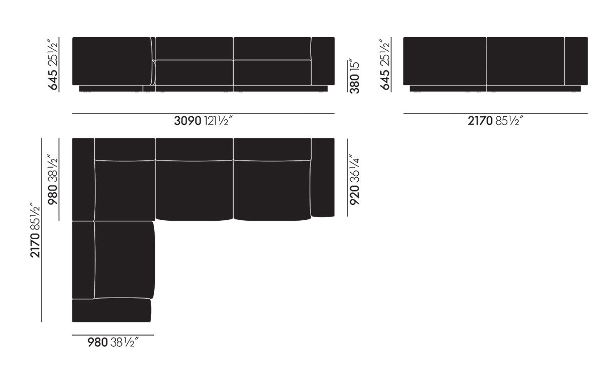 soft modular sectional sofa