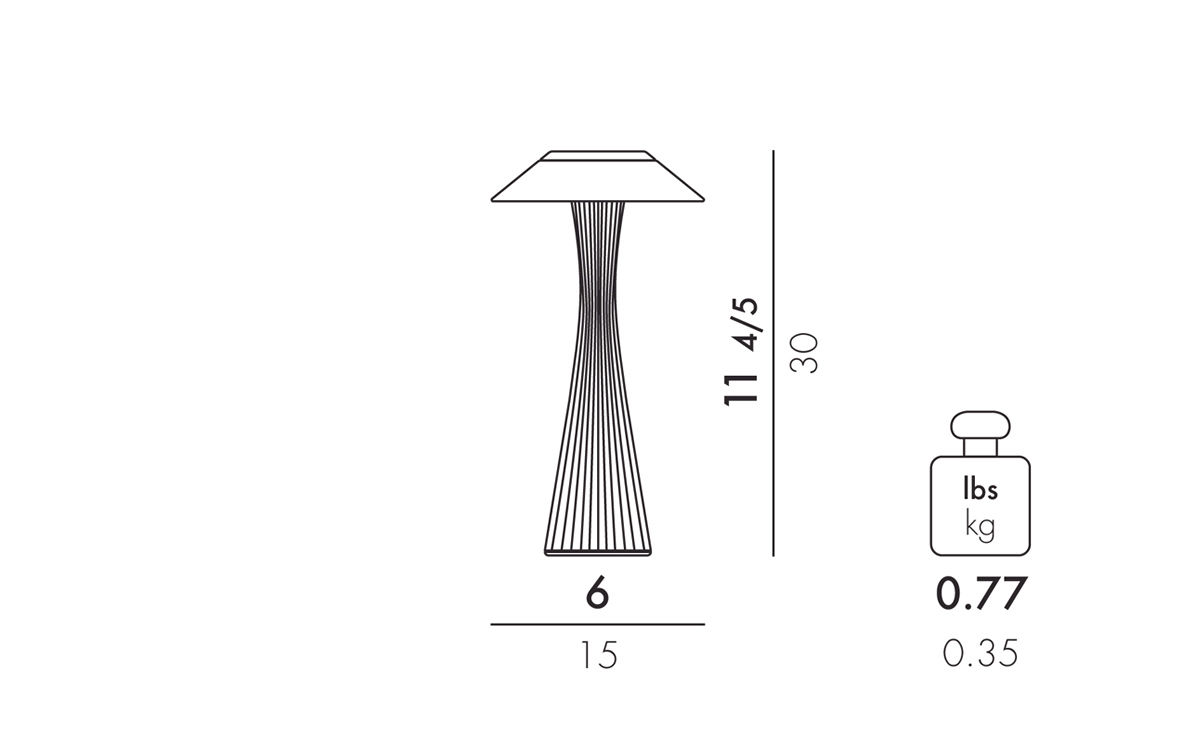 kartell space table lamp