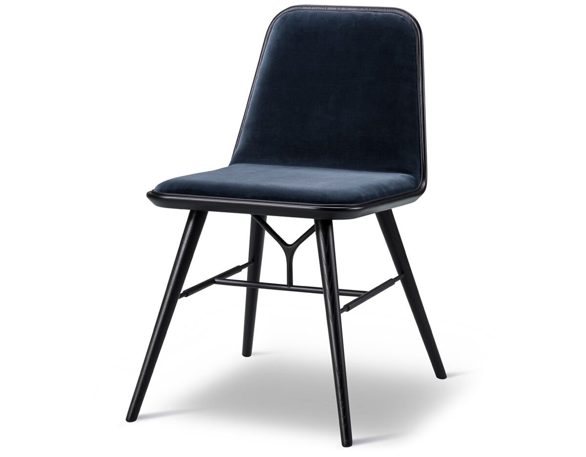 spine wood base chair