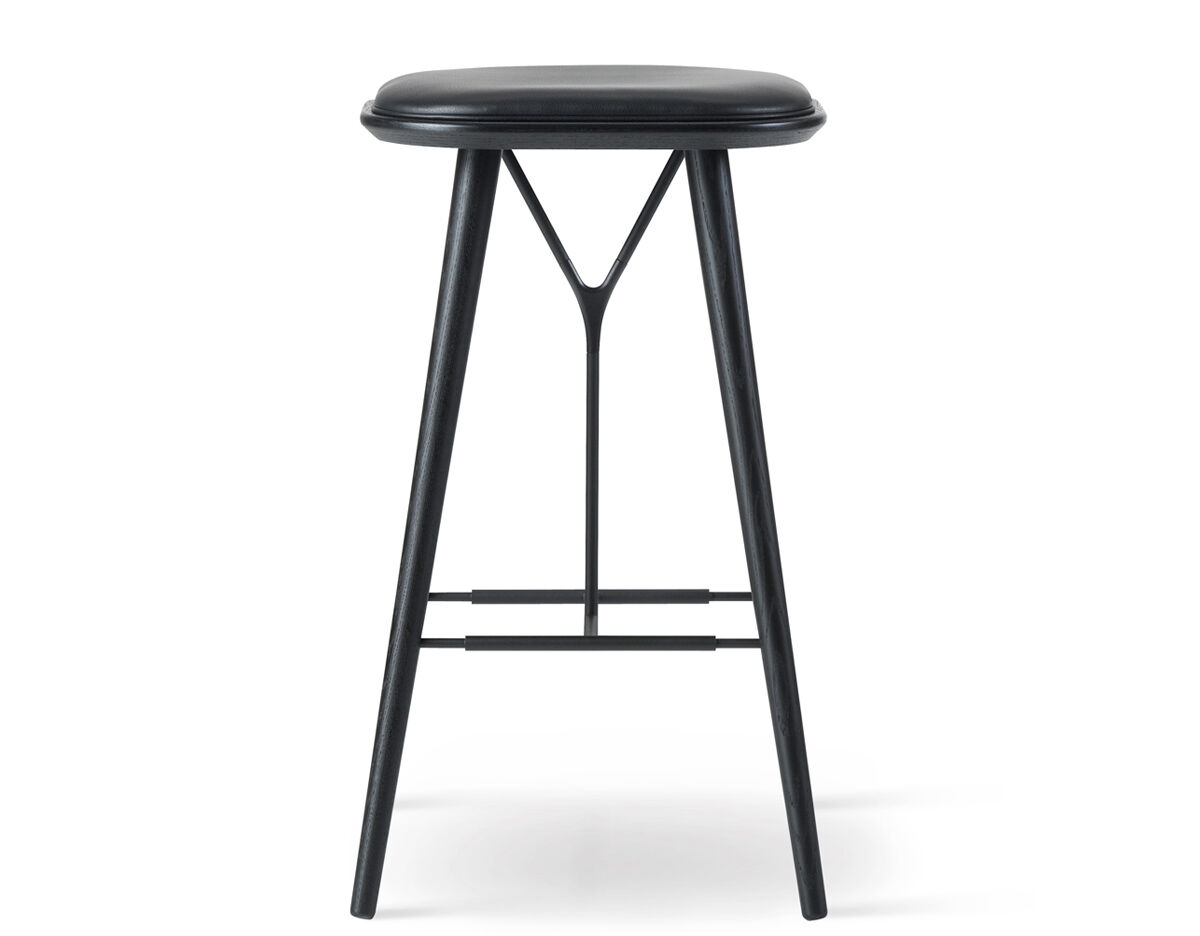 spine wood base stool