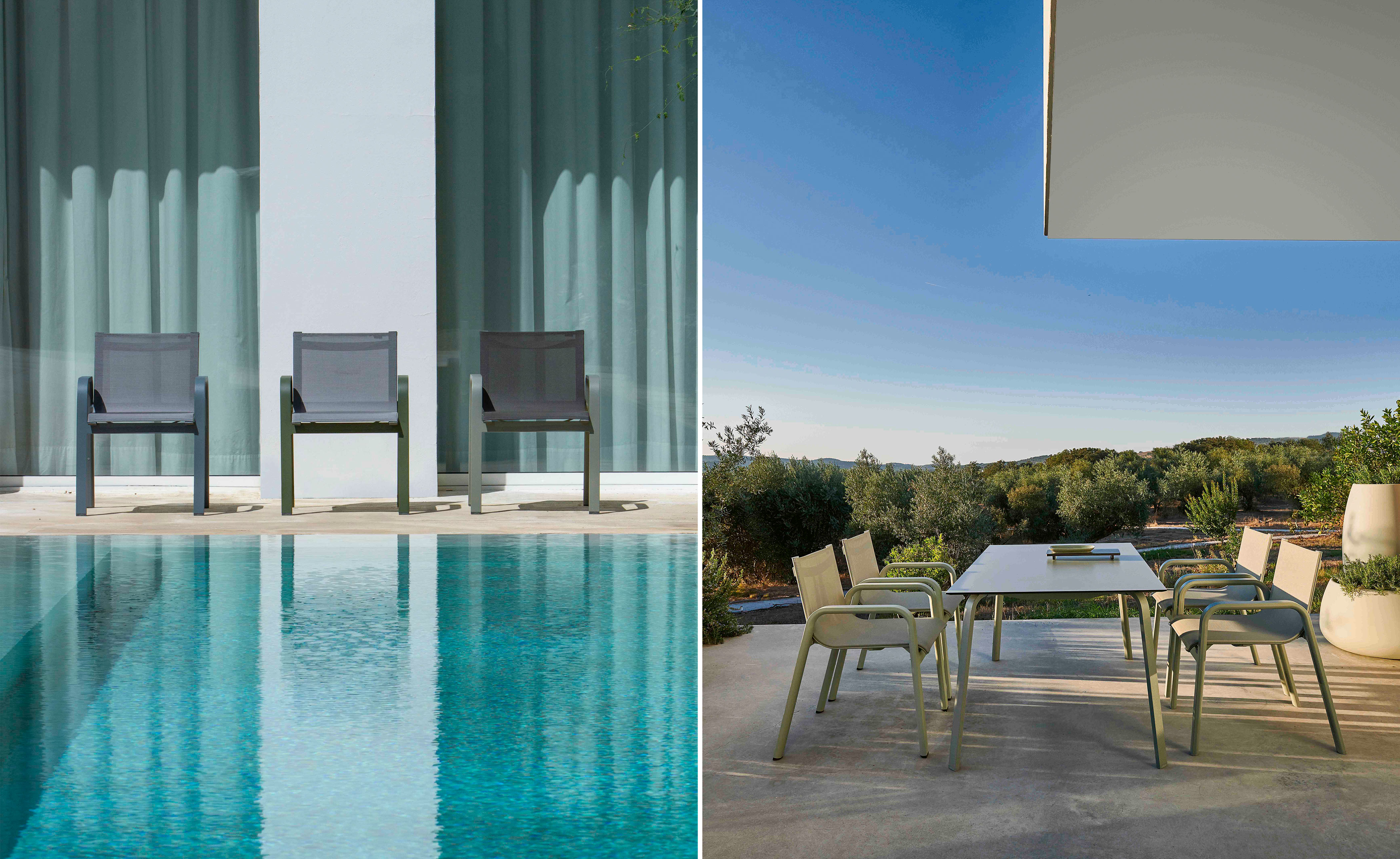 Stack Dining Chair mesh seat