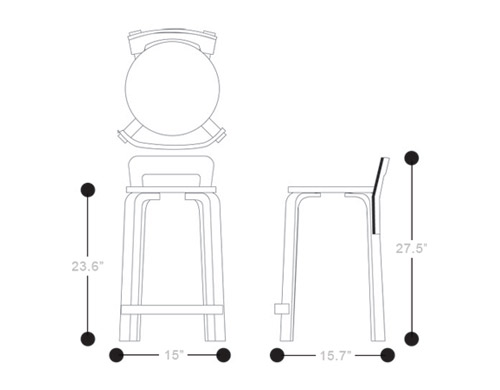 alvar aalto stool k65