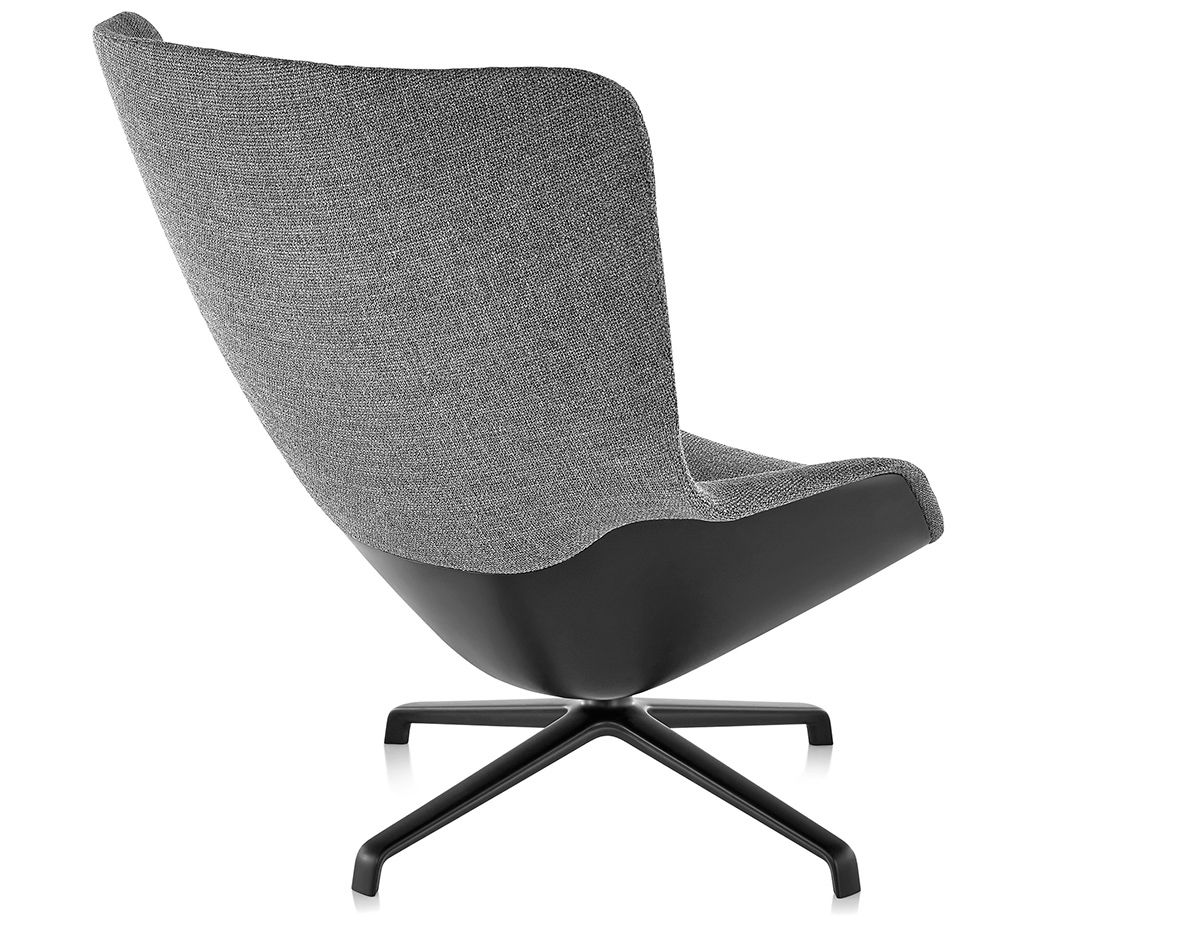 striad high back lounge chair with 4 star base