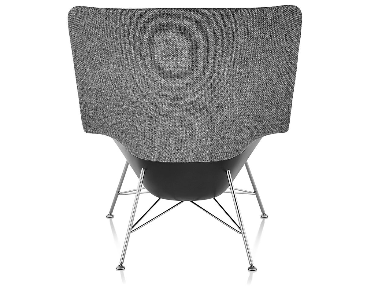striad™ high back lounge chair with wire base