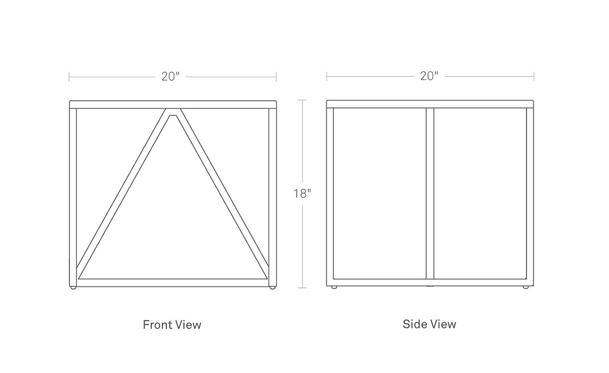strut side table