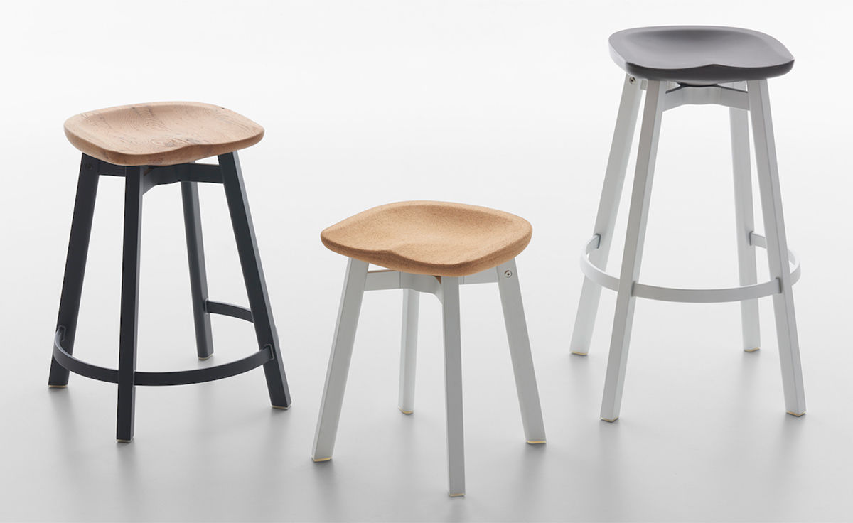 su small stool with cork seat