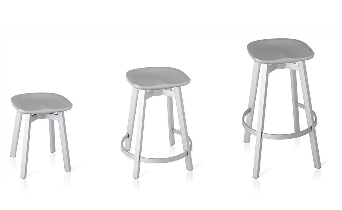 su stool with plastic seat