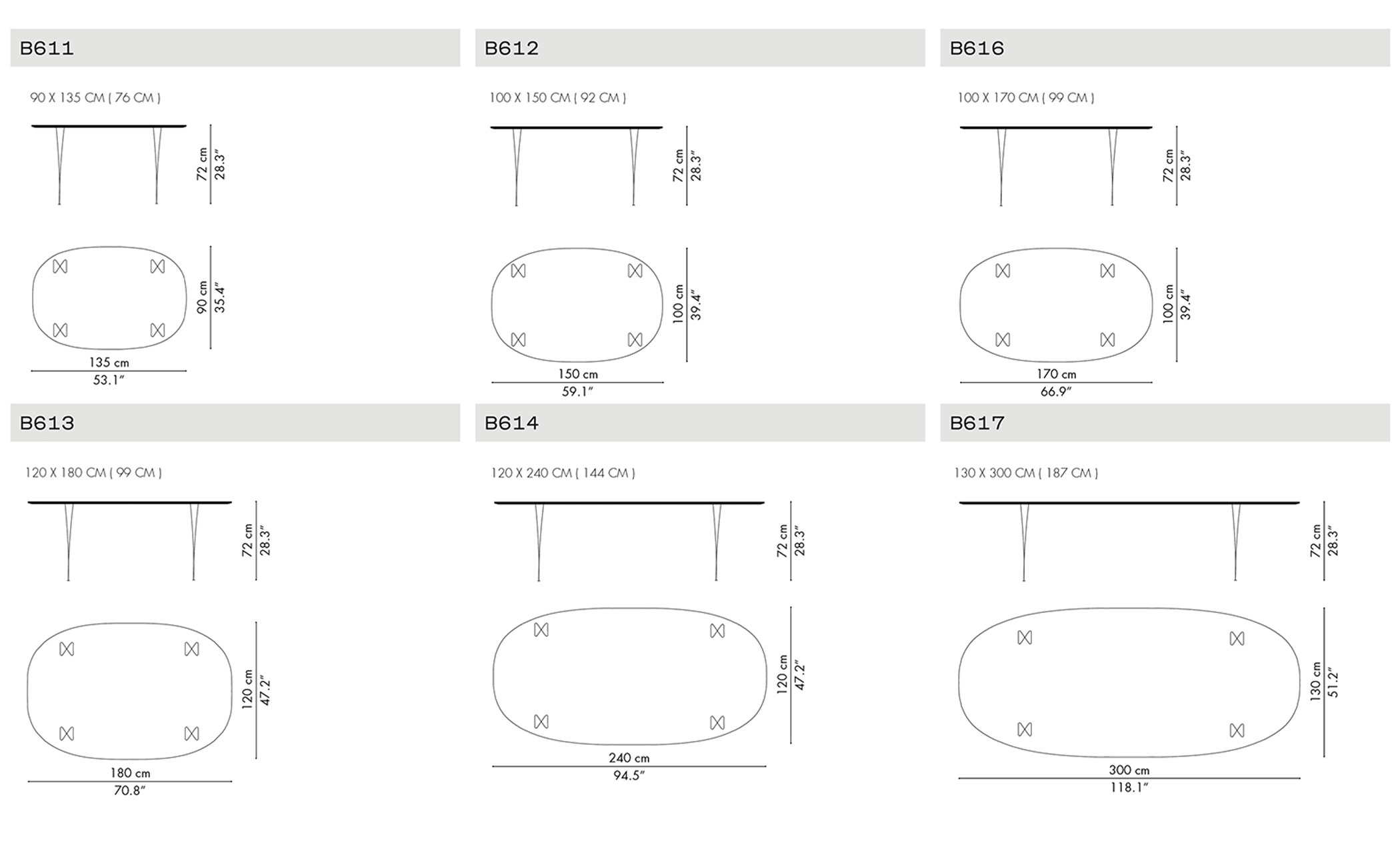 superellipse span leg 94.5" table