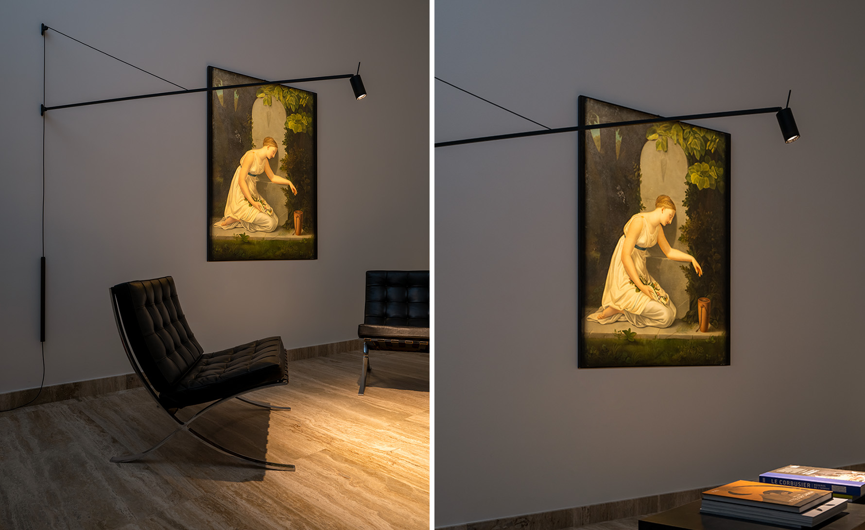 swan wall lamp