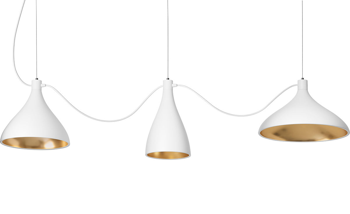 swell 3 string mixed pendant lamps