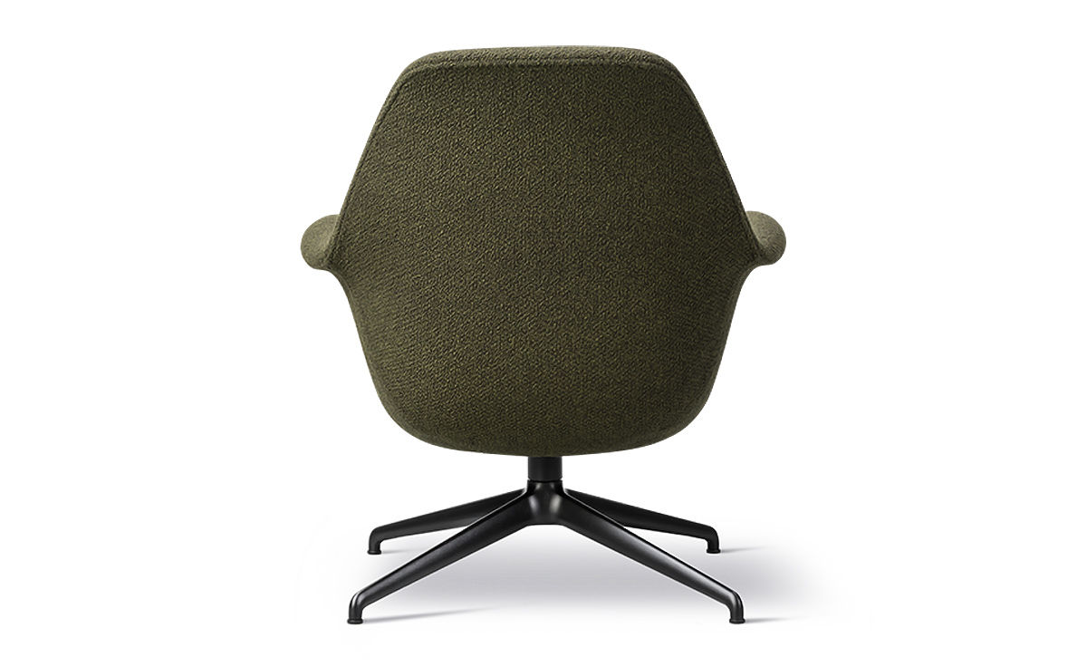 swoon petit lounge with swivel base