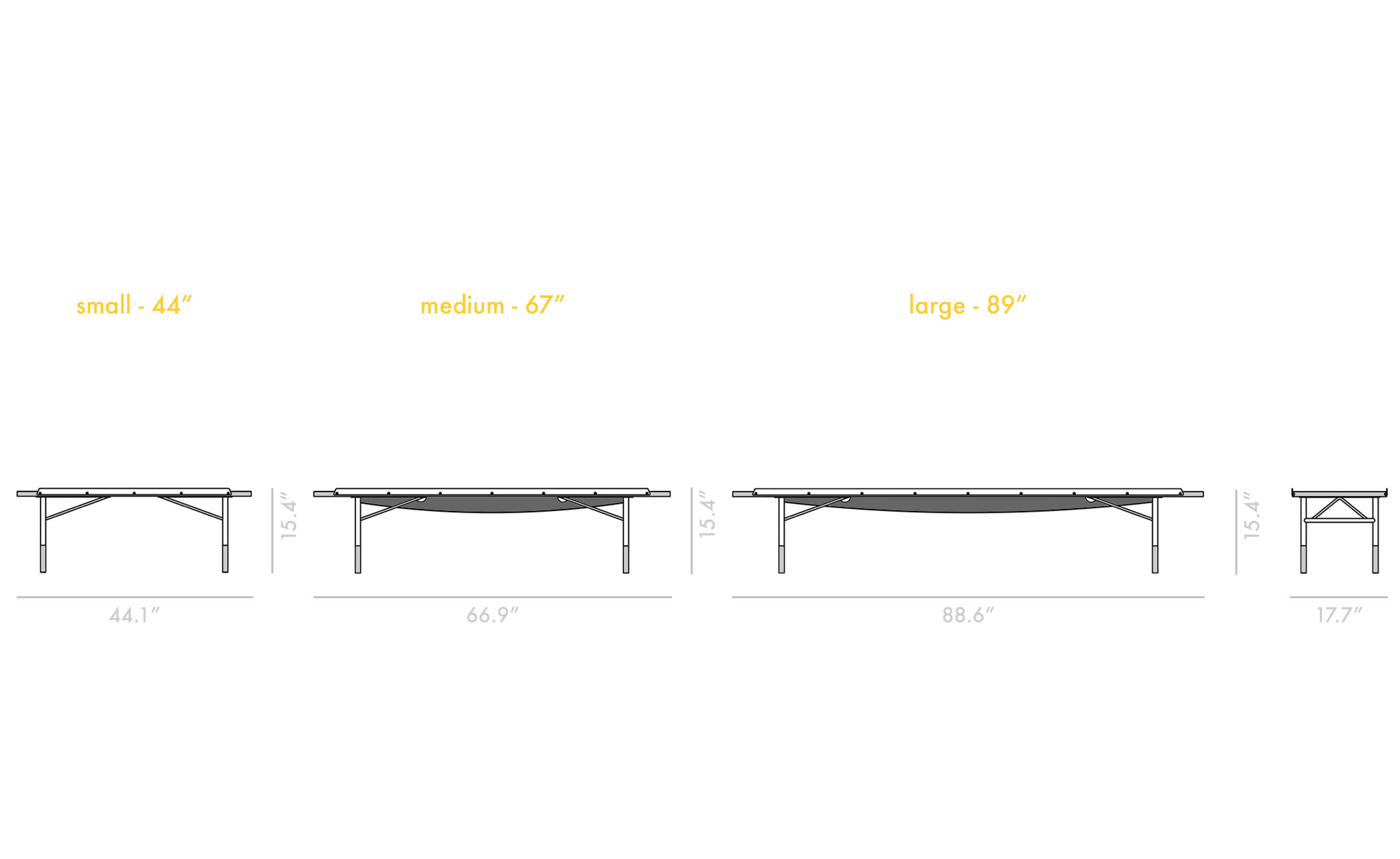 Table Bench 89 inch
