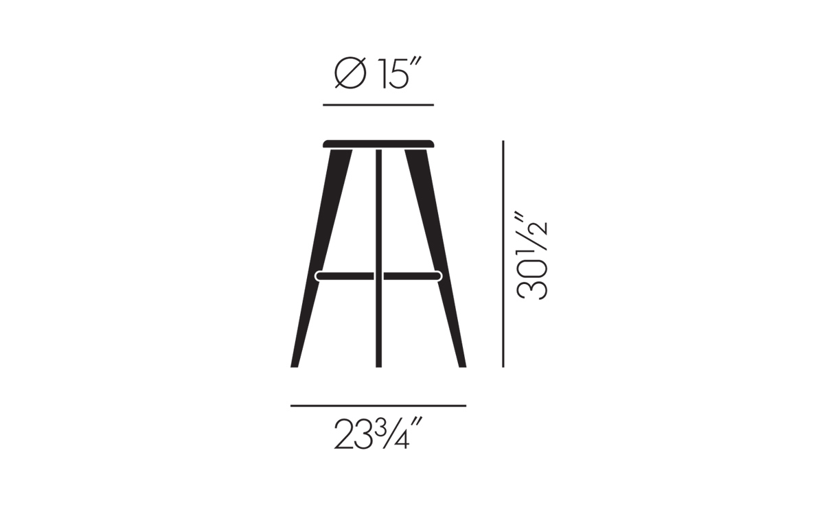 prouvé tabouret haut stool