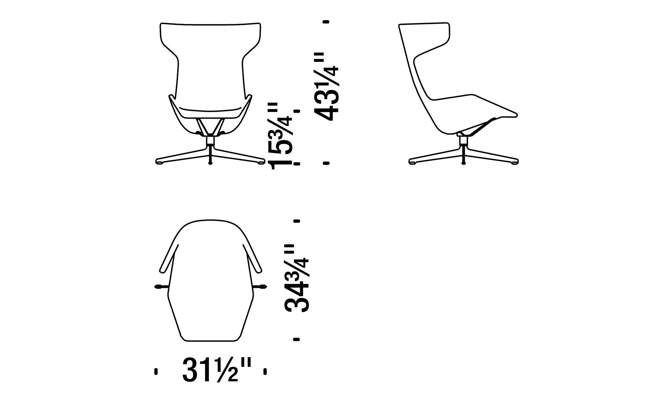 take a line for a walk swivel armchair