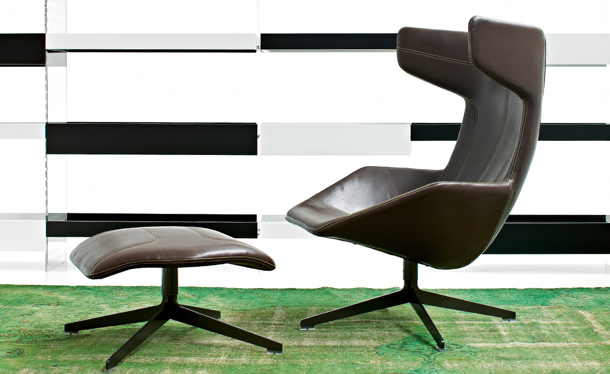 take a line for a walk swivel armchair with foot stool