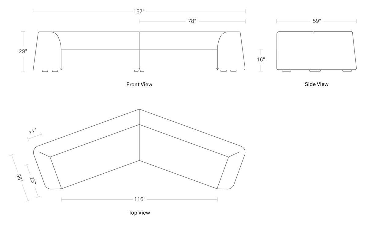 thataway angled sectional sofa