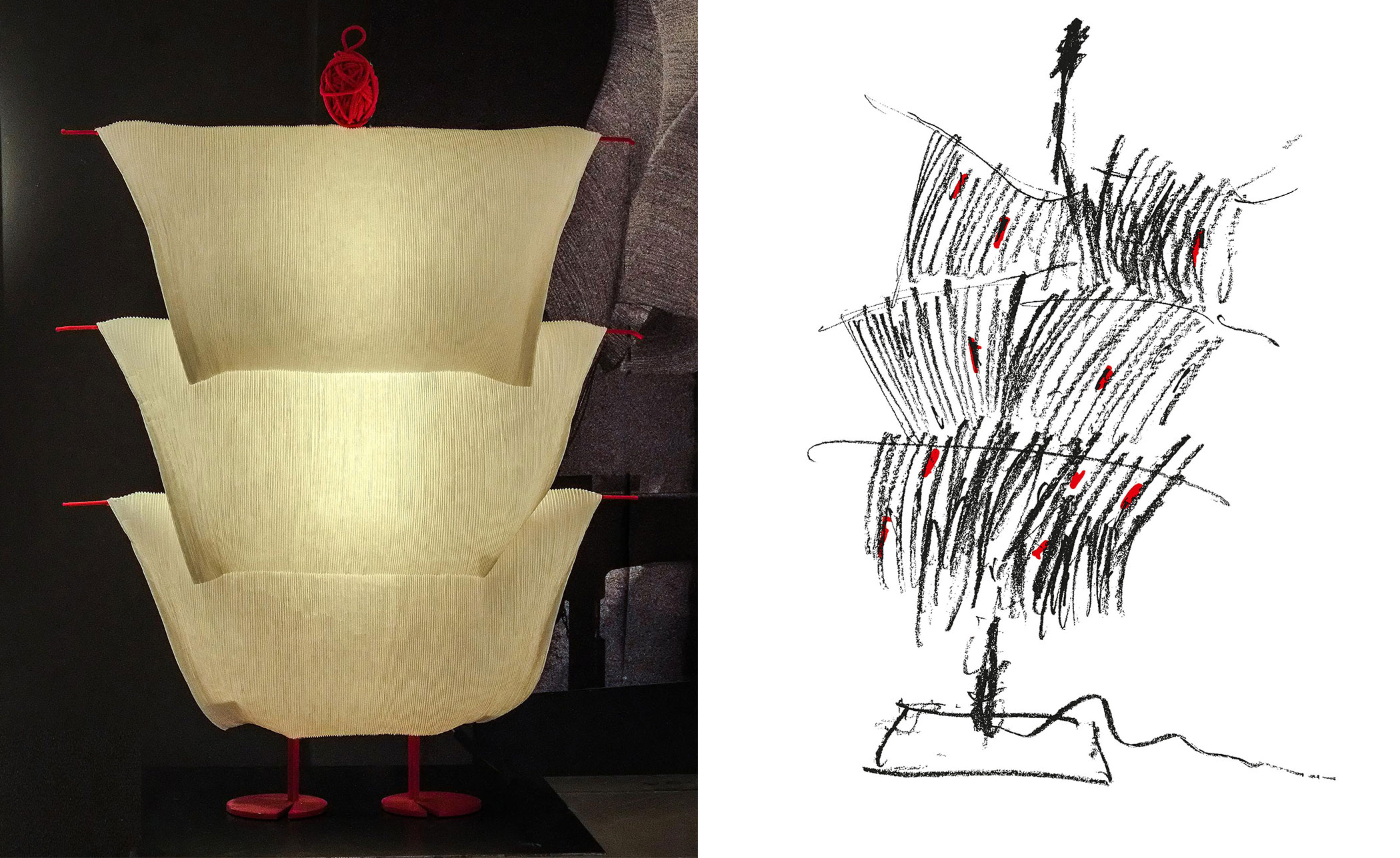 Walking in the Rain Floor Lamp