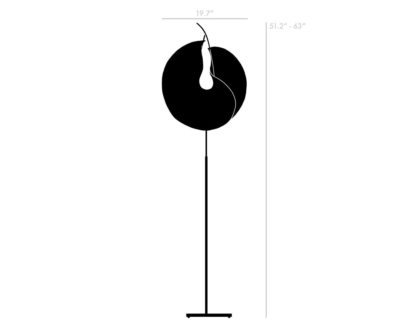 The MaMo Nouchies Yoruba Rose Floor Lamp