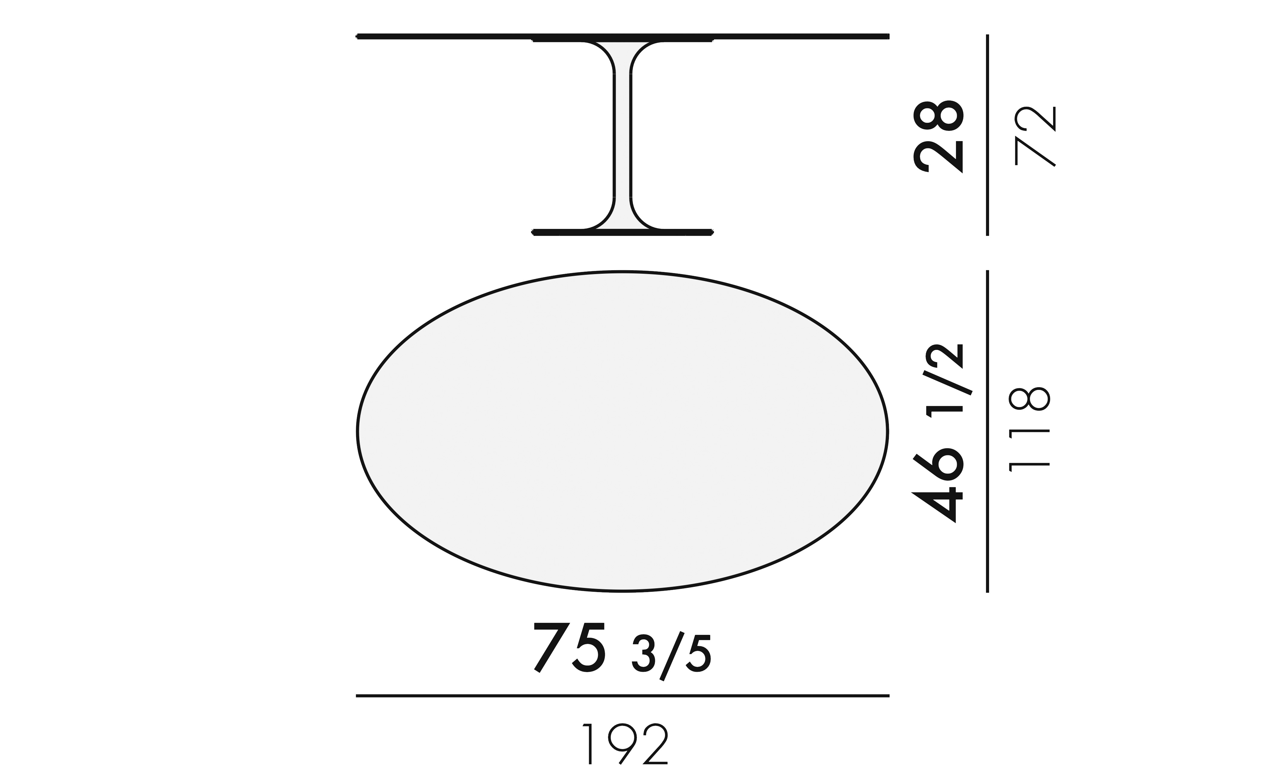 Thierry XXL Oval Dining Table