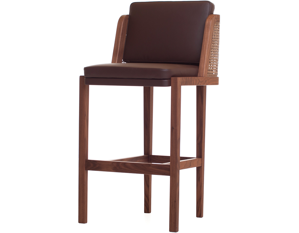 throne barstool with rattan 272t