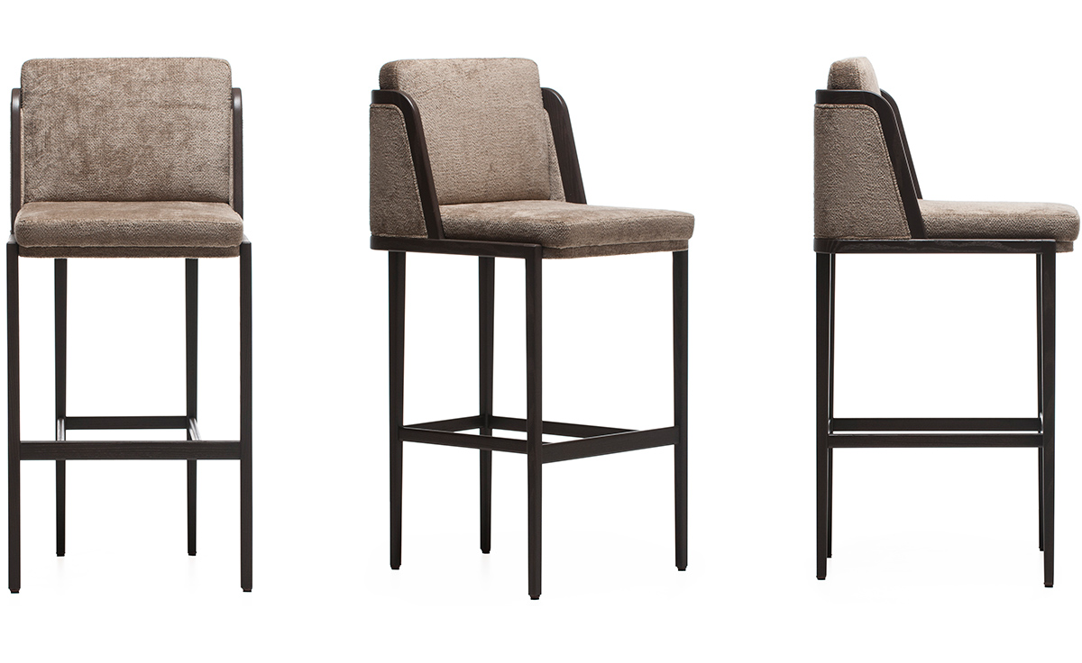 throne barstool 271t with upholstery