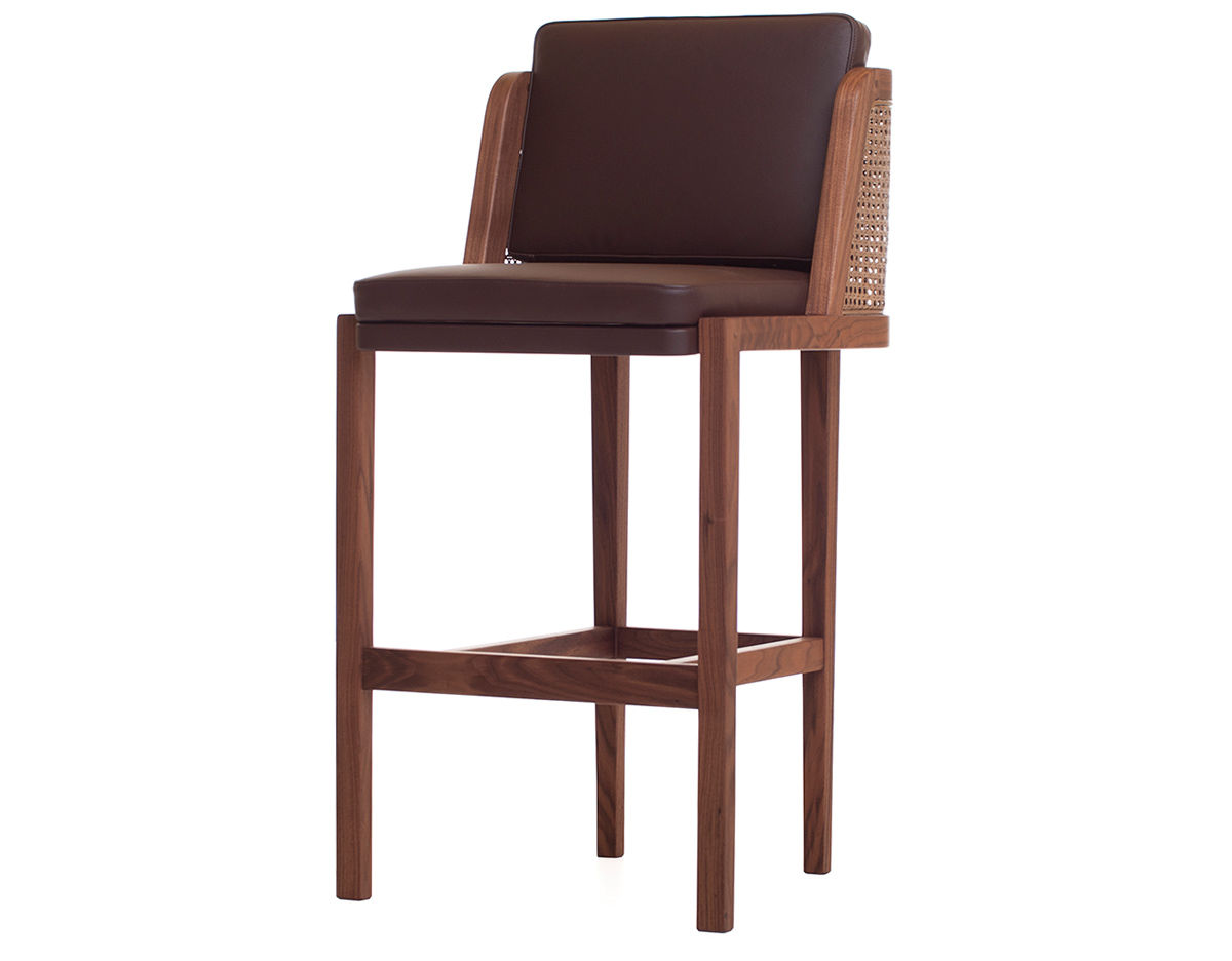 throne breakfast barstool with rattan 272p