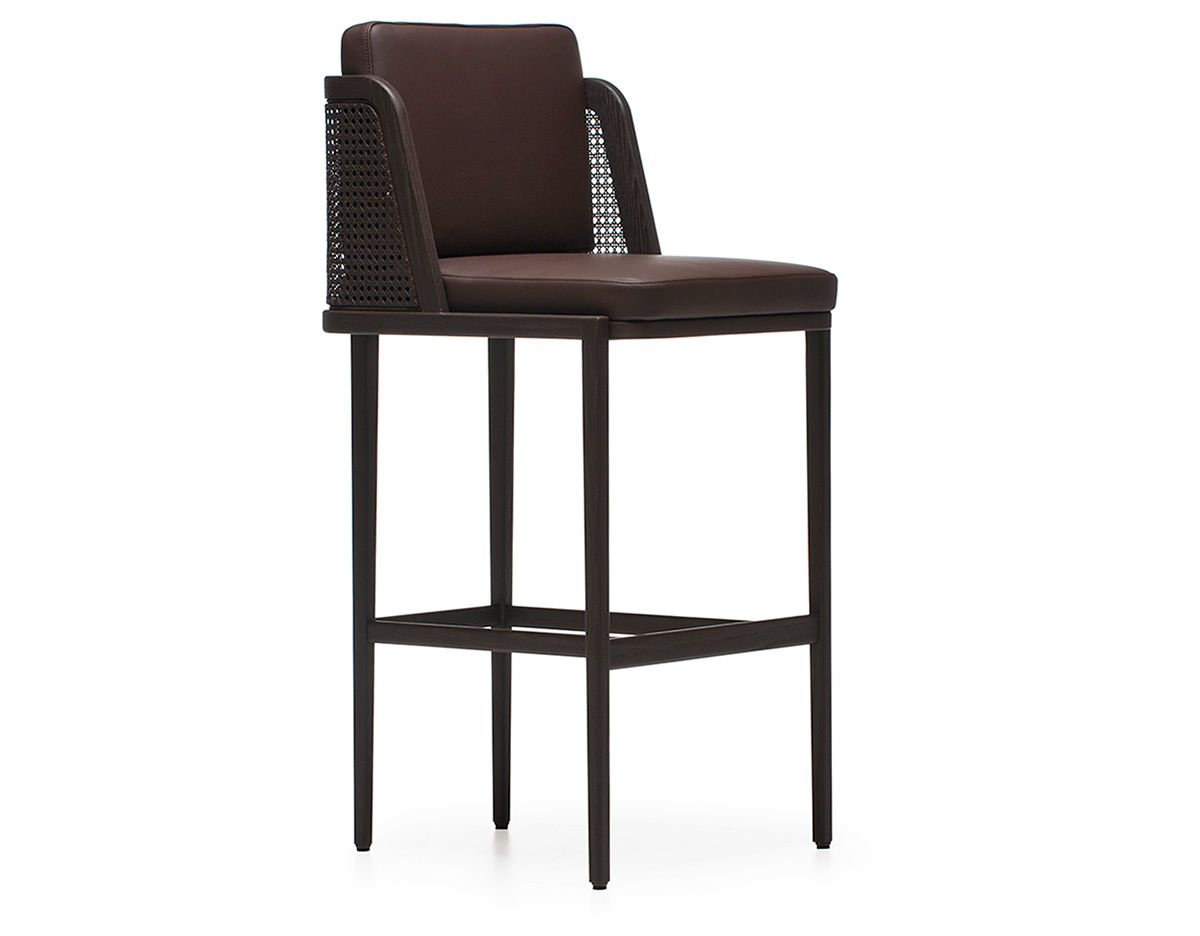 throne breakfast barstool with rattan 272p