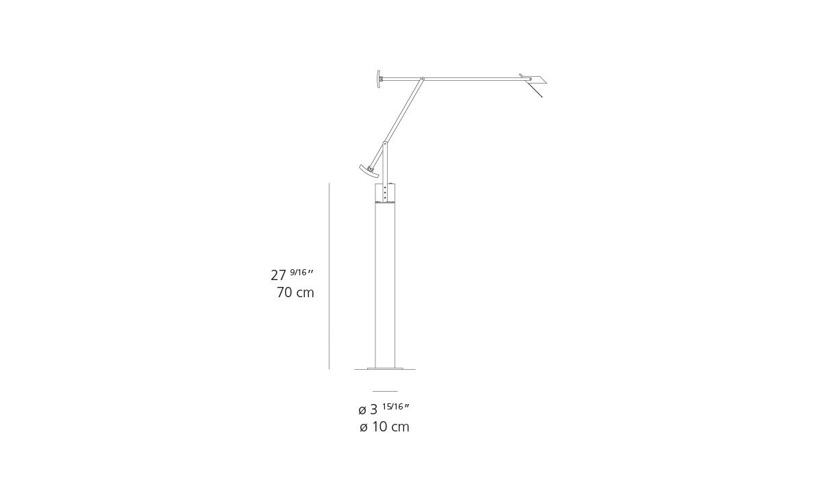 tizio with floor support