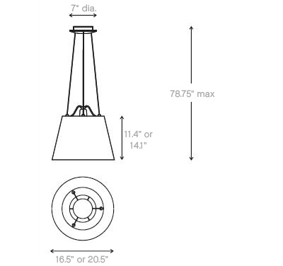 tolomeo mega suspension lamp