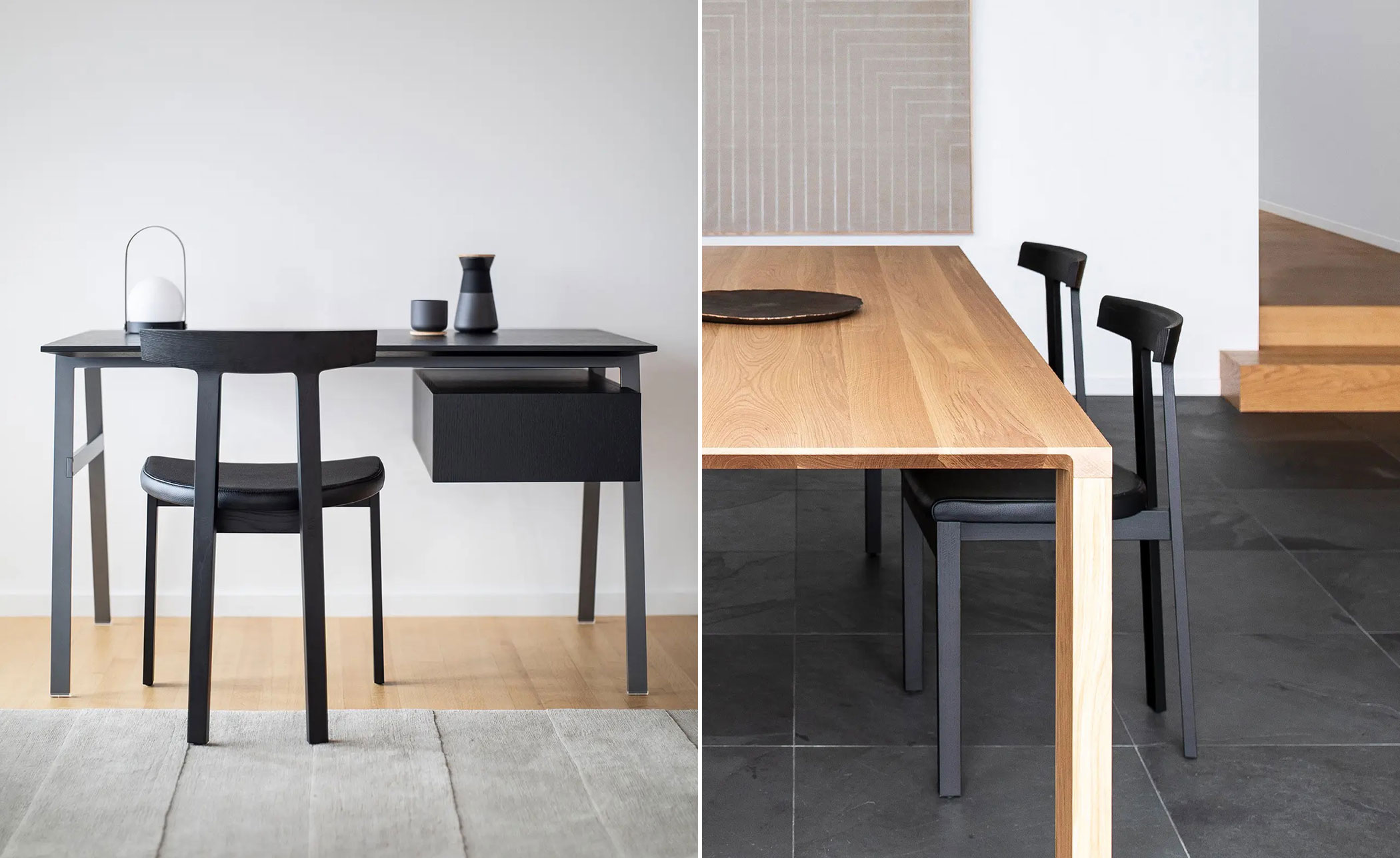 torii chair with wood seat