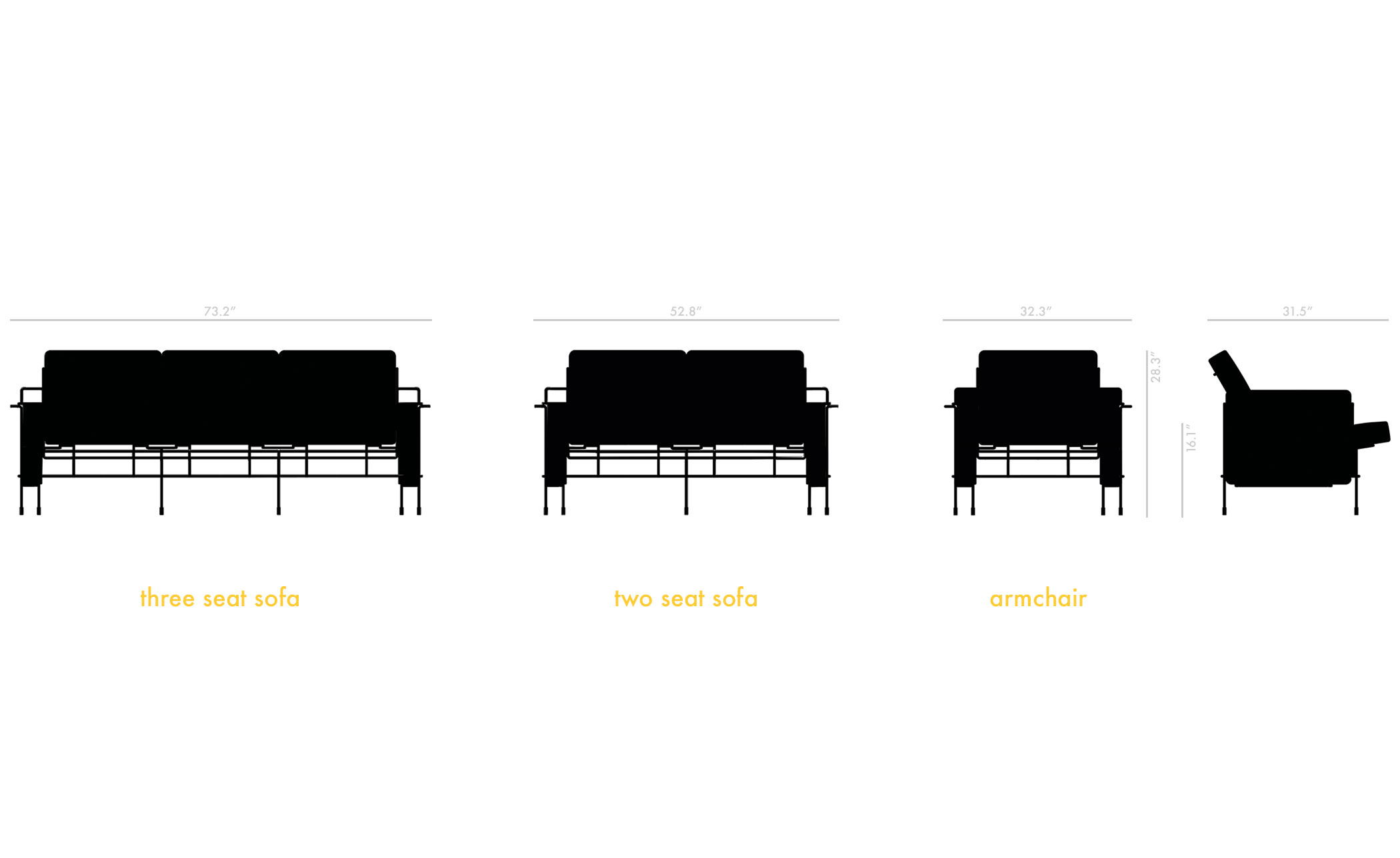 magis traffic two seat sofa
